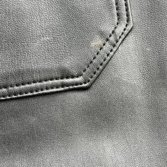 NWT Anthropologie Maeve Black Colettte Faux Leather Crop Pants Women's Size 33 - Picture 5 of 9